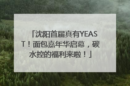 沈阳首届真有YEAST！面包嘉年华启幕，碳水控的福利来啦！