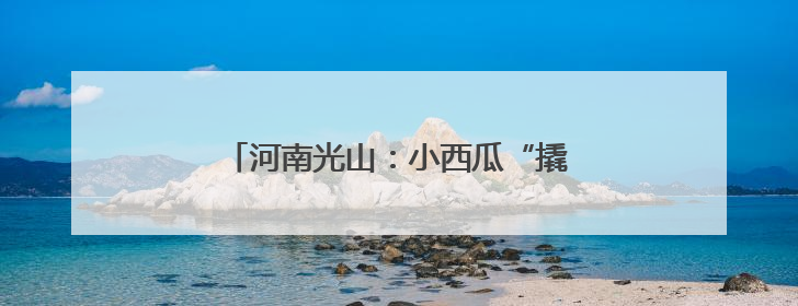 河南光山：小西瓜“撬动”特色农业发展路
