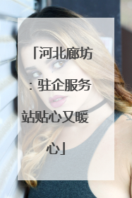 河北廊坊：驻企服务站贴心又暖心