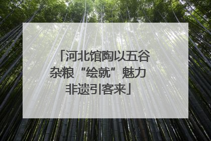 河北馆陶以五谷杂粮“绘就”魅力非遗引客来