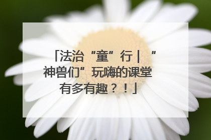 法治“童”行｜“神兽们”玩嗨的课堂有多有趣？！