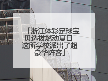浙江体彩足球宝贝选拔燃动夏日 这所学校派出了超豪华阵容