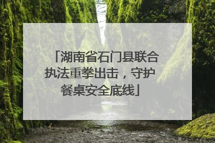 湖南省石门县联合执法重拳出击，守护餐桌安全底线