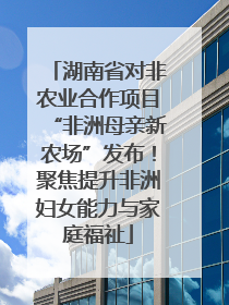湖南省对非农业合作项目“非洲母亲新农场”发布！聚焦提升非洲妇女能力与家庭福祉