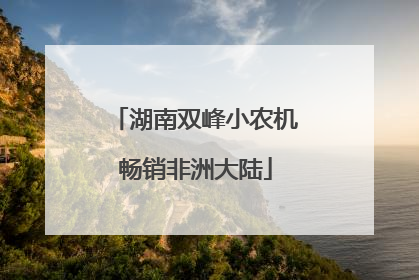 湖南双峰小农机畅销非洲大陆