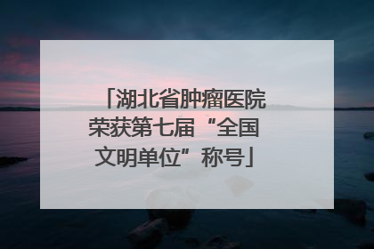 湖北省肿瘤医院荣获第七届“全国文明单位”称号