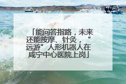 能问答指路，未来还能按摩、针灸，“远游”人形机器人在咸宁中心医院上岗