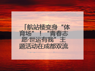 航站楼变身“体育场”！“青春志愿·世运有我”主题活动在成都双流机场举行