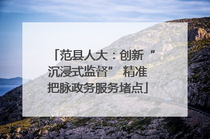 范县人大：创新“沉浸式监督” 精准把脉政务服务堵点