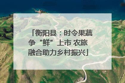 衡阳县：时令果蔬争“鲜”上市 农旅融合助力乡村振兴