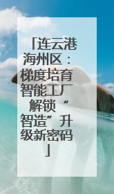 连云港海州区：梯度培育智能工厂 解锁“智造”升级新密码
