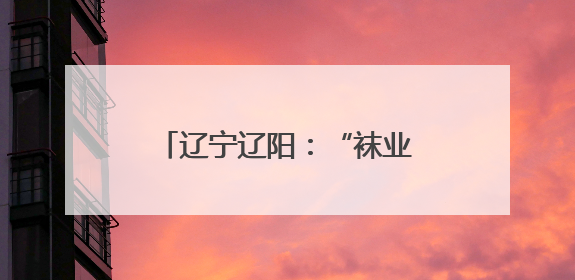 辽宁辽阳：“袜业名镇”的进阶之路