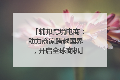 辅邦跨境电商：助力商家跨越国界，开启全球商机