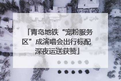 青岛地铁“宠粉服务区”成演唱会出行标配 深夜运送获赞