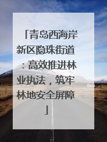 青岛西海岸新区隐珠街道：高效推进林业执法，筑牢林地安全屏障