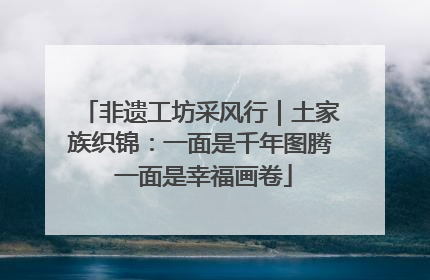 非遗工坊采风行｜土家族织锦：一面是千年图腾 一面是幸福画卷