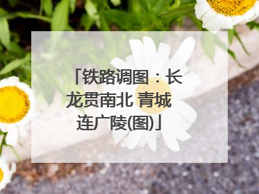 铁路调图：长龙贯南北 青城连广陵(图)