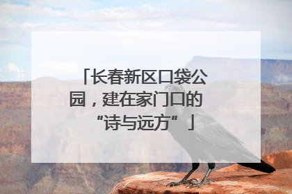 长春新区口袋公园，建在家门口的“诗与远方”