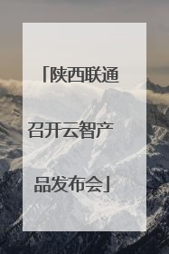 陕西联通召开云智产品发布会