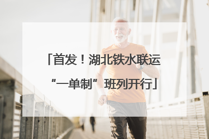首发！湖北铁水联运“一单制”班列开行