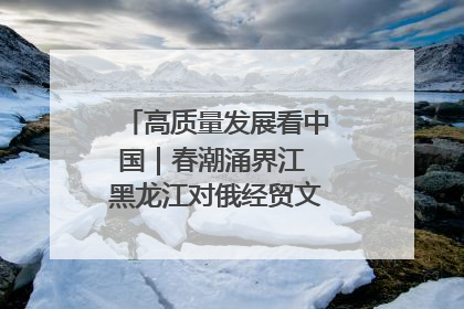 高质量发展看中国｜春潮涌界江 黑龙江对俄经贸文旅交流绿意盎然