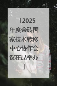 2025年度金砖国家技术转移中心协作会议在昆举办