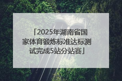 2025年湖南省国家体育锻炼标准达标测试完成5站分站赛