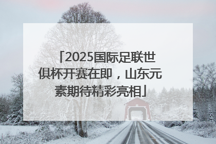 2025国际足联世俱杯开赛在即，山东元素期待精彩亮相