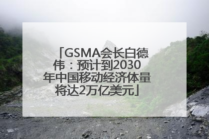 GSMA会长白德伟：预计到2030年中国移动经济体量将达2万亿美元